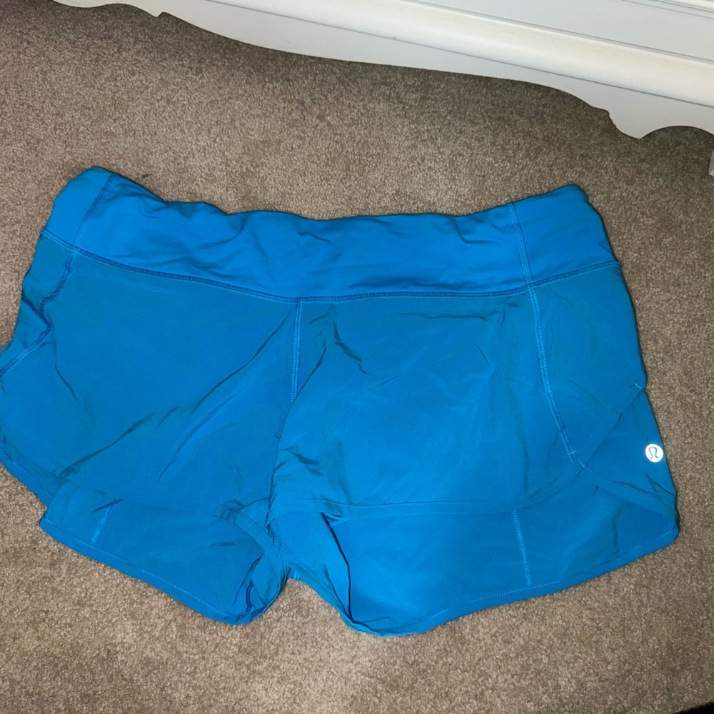 Lululemon bright blue shorts, size 10